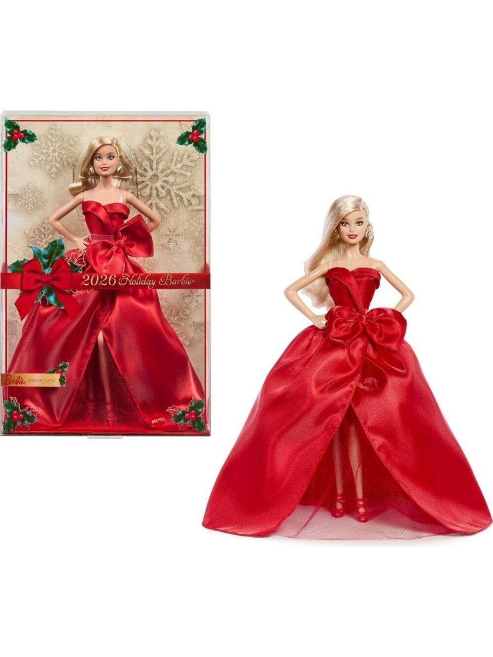 Collectible Holiday Doll 2026 with Stand | Limited Edition Festive Decor